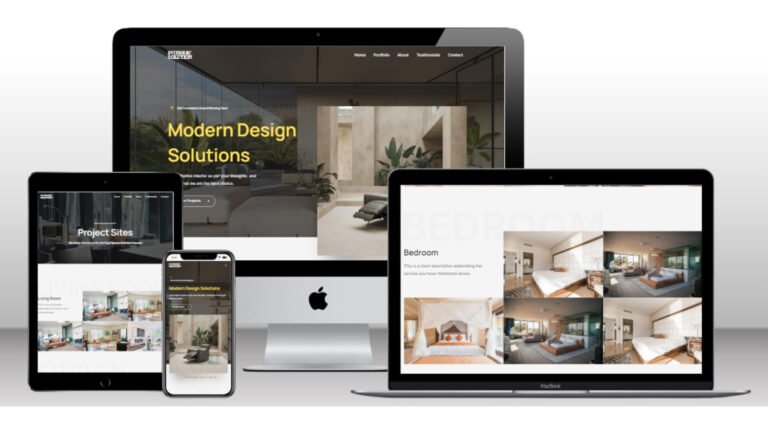 interior design website by Damerax Cloud solutions