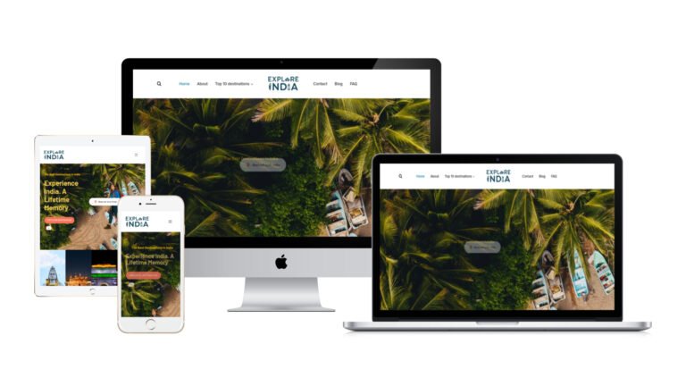 travel website designed Damerax