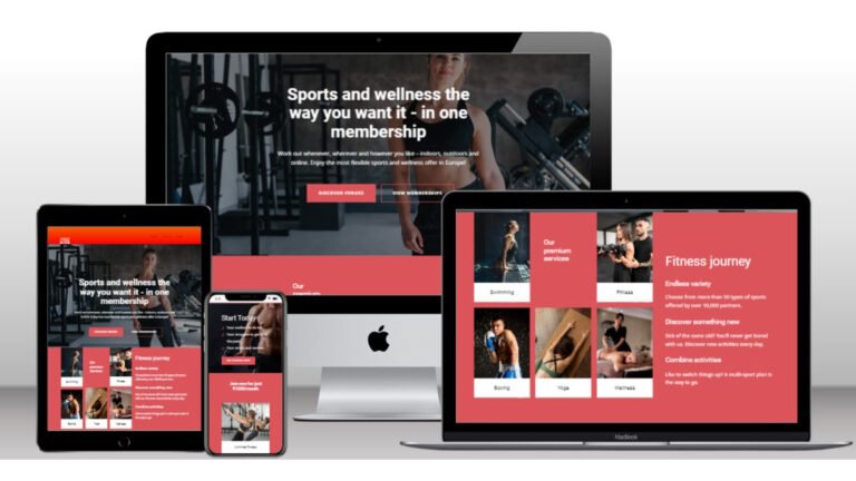 gym and fitness website by Damerax cloud solutions